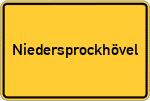 Place name sign Niedersprockhövel