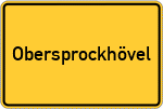 Place name sign Obersprockhövel