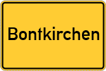 Place name sign Bontkirchen