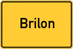 Place name sign Brilon
