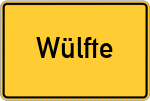Place name sign Wülfte