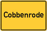 Place name sign Cobbenrode, Sauerland