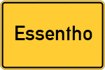 Place name sign Essentho