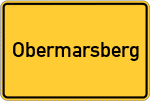 Place name sign Obermarsberg