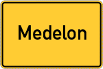 Place name sign Medelon