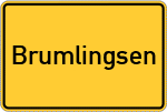 Place name sign Brumlingsen, Sauerland