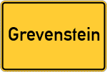 Place name sign Grevenstein