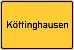 Place name sign Köttinghausen, Kreis Meschede