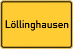 Place name sign Löllinghausen