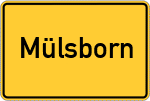 Place name sign Mülsborn