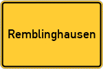 Place name sign Remblinghausen
