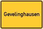 Place name sign Gevelinghausen