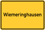Place name sign Wiemeringhausen