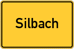 Place name sign Silbach, Sauerland