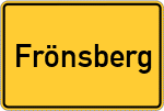 Place name sign Frönsberg