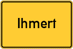 Place name sign Ihmert