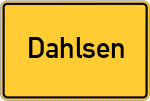 Place name sign Dahlsen