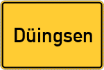 Place name sign Düingsen