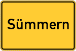 Place name sign Sümmern