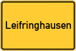Place name sign Leifringhausen