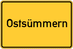 Place name sign Ostsümmern