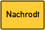 Place name sign Nachrodt