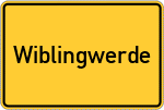 Place name sign Wiblingwerde