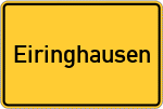 Place name sign Eiringhausen