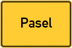 Place name sign Pasel