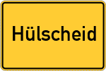 Place name sign Hülscheid