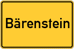 Place name sign Bärenstein