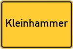 Place name sign Kleinhammer