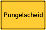 Place name sign Pungelscheid