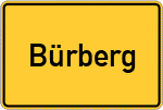 Place name sign Bürberg