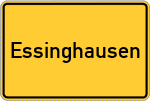 Place name sign Essinghausen