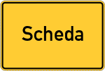 Place name sign Scheda
