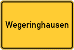 Place name sign Wegeringhausen