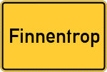 Place name sign Finnentrop