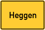 Place name sign Heggen, Biggetal