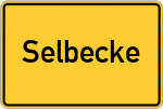 Place name sign Selbecke