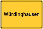 Place name sign Würdinghausen