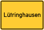 Place name sign Lütringhausen
