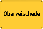 Place name sign Oberveischede
