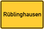 Place name sign Rüblinghausen
