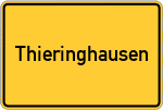 Place name sign Thieringhausen