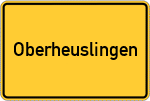 Place name sign Oberheuslingen