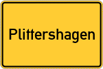 Place name sign Plittershagen