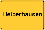 Place name sign Helberhausen