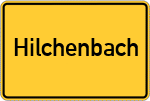 Place name sign Hilchenbach
