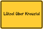 Place name sign Lützel über Kreuztal, Westfalen